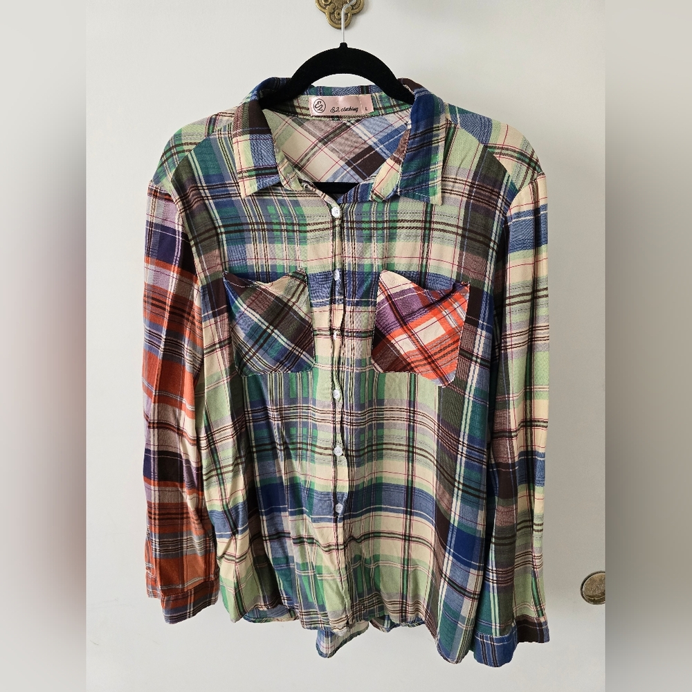 Colorful Plaid Women's Shirt